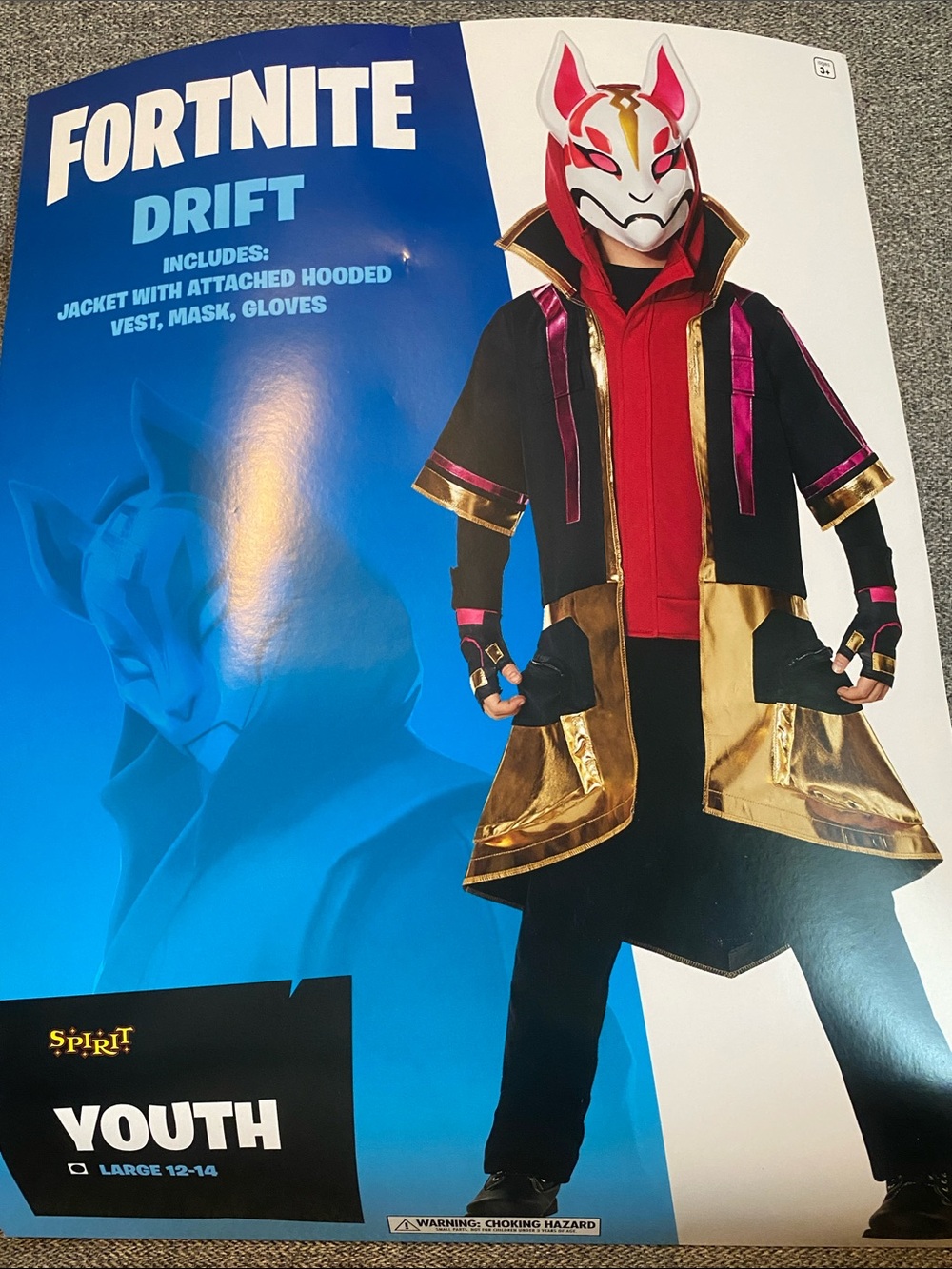Spirit Fortnite Drift Costume - Black, Red & Gold